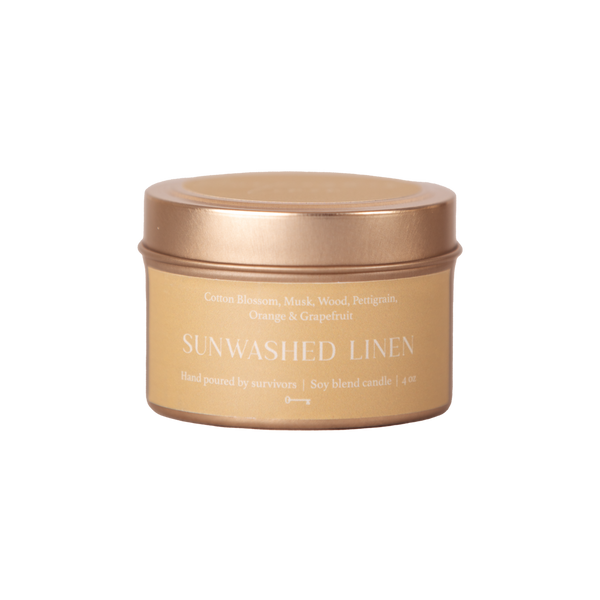 Sunwashed Linen 4 oz Candle