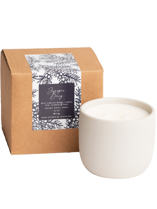 Juniper Berry Cement Candle